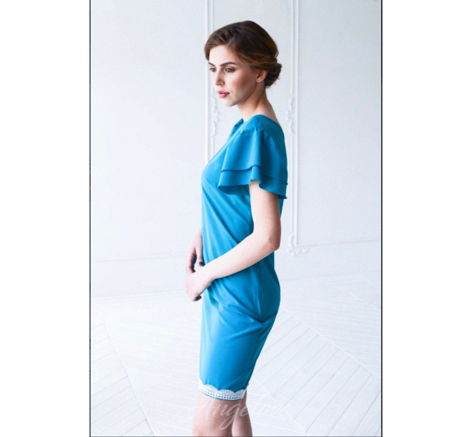 Mommy and Mе Dress - Blue turquoise - Mother and Daughter