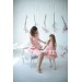 Mommy and Me Matching Outfits - Dress with FEATHERS - Mother and Daughter Custom-made