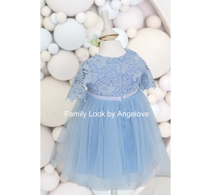 Mommy and Me Outfits - Blue Dress Party Princess - Tutu Shirt First Birthday Babygirl